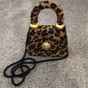 Faux Fur Leopard Mini Bag 🐾